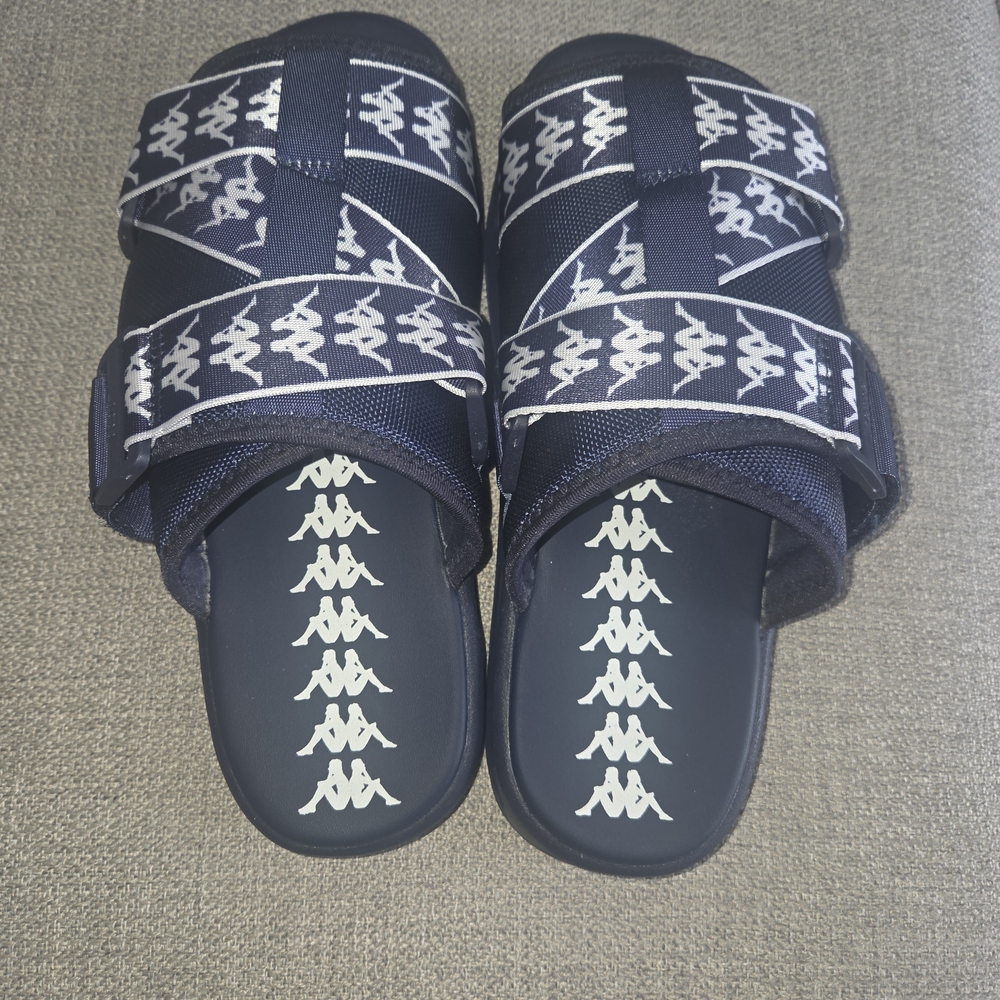 Kappa Navy Slide Sandals M9.5, W10.5